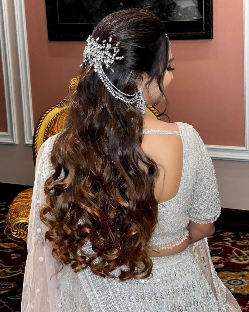 Beautiful Hairstyles/wedding Hairstyles open hair/hairstyle with lehenga/open  hairstyle - YouTube